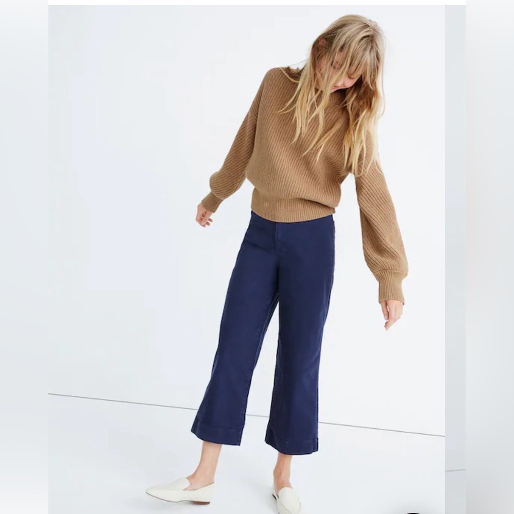 BNWT Madewell Fairbanks Pullover Sweater in Heather Saddle SIZE XS - Picture 2 of 16